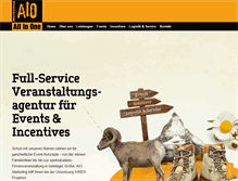 Tablet Screenshot of aio-marketing.de